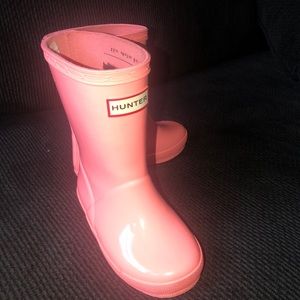 Toddler Size 7 Pink Hunter Boots